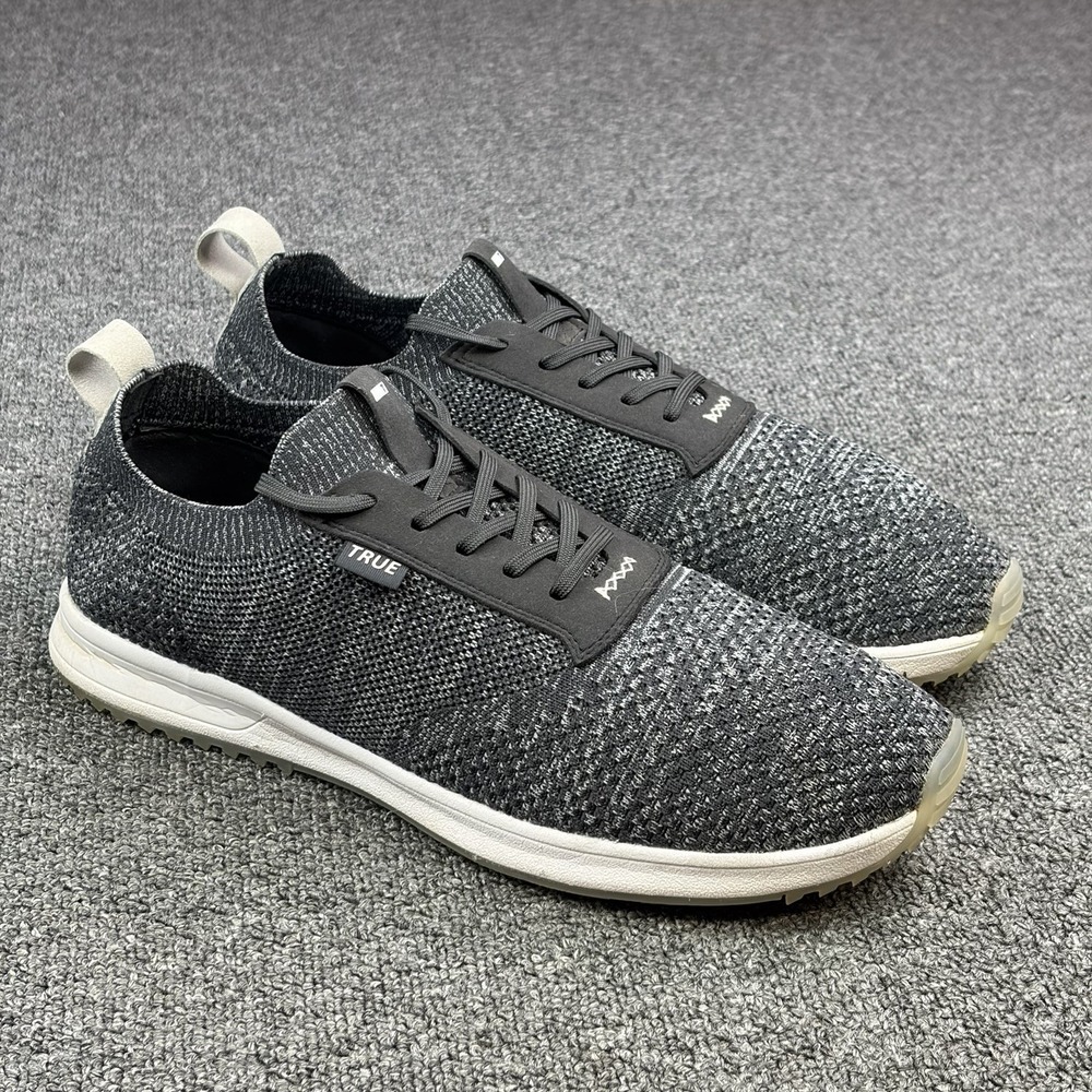 TRUE Linkswear Knit II Golf Shoes Gray Black Knit Sneakers Men's Size 12